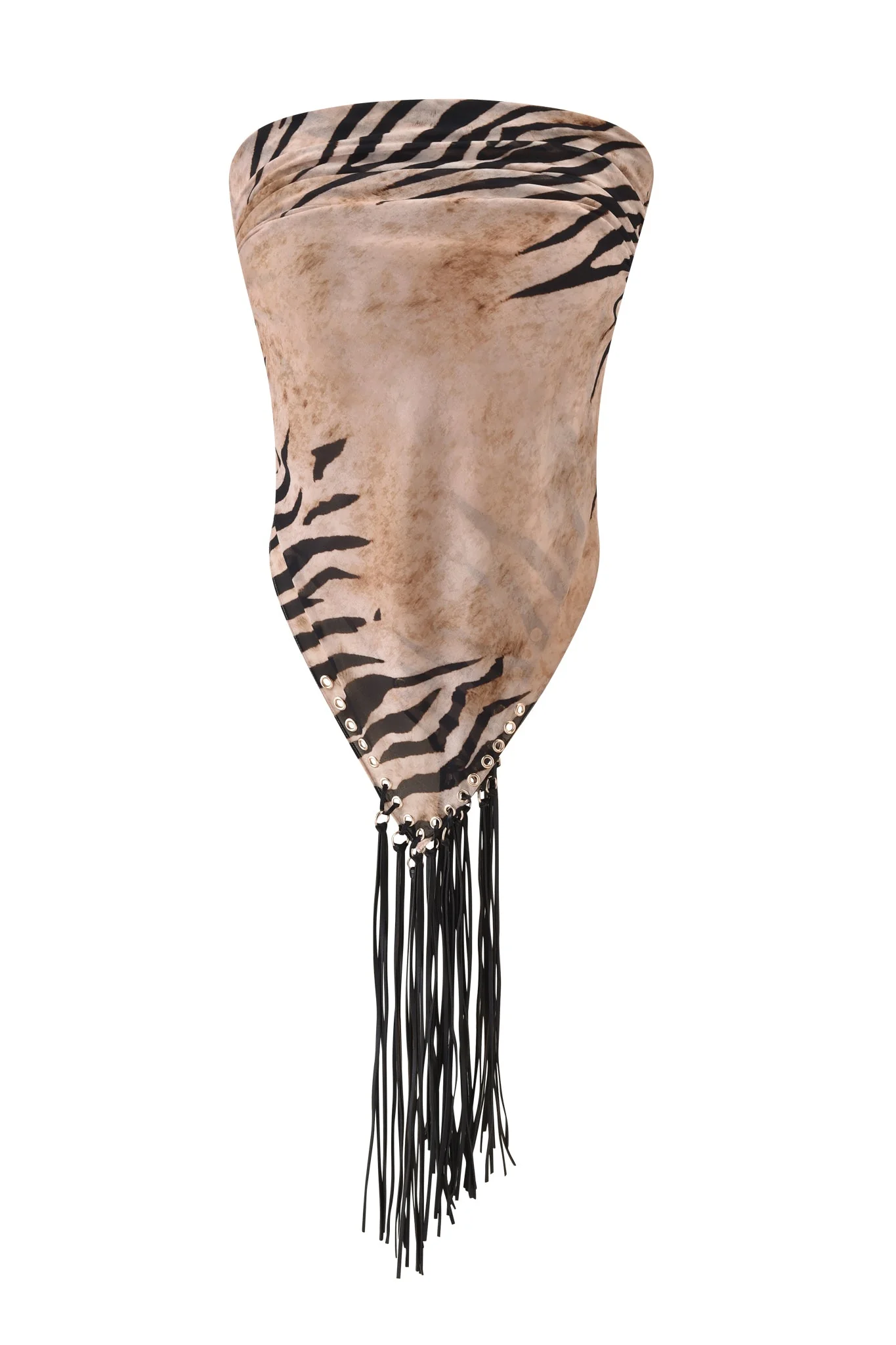 ALLUNA MULTI-WEAR TASSEL SCARF - WILD SIDE - Image 10
