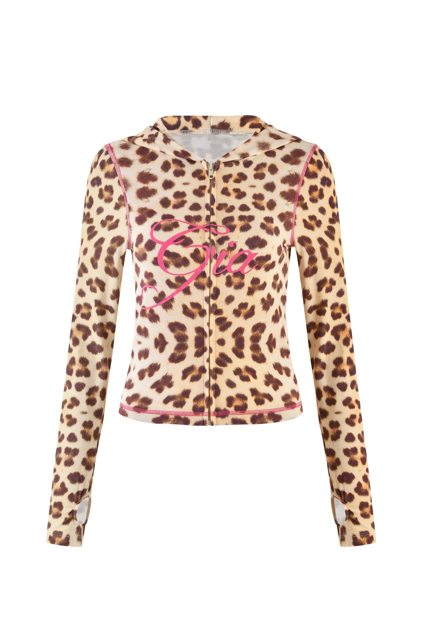 BLARE HOODIE - NEUTRAL : LEOPARD : WILD CARD - Image 5