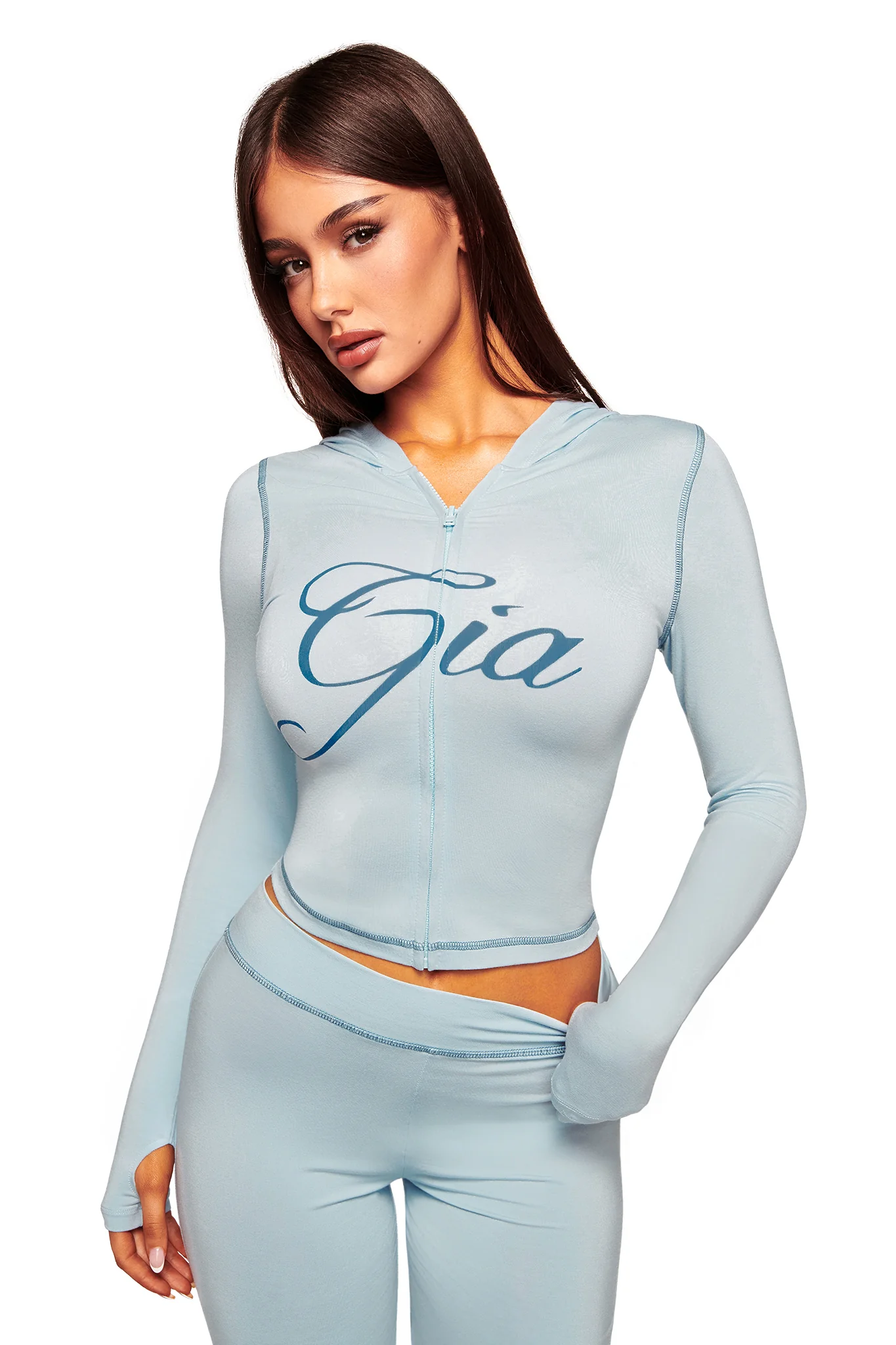 BLARE TRACKPANT - BLUE : BABY BLUE - Image 3