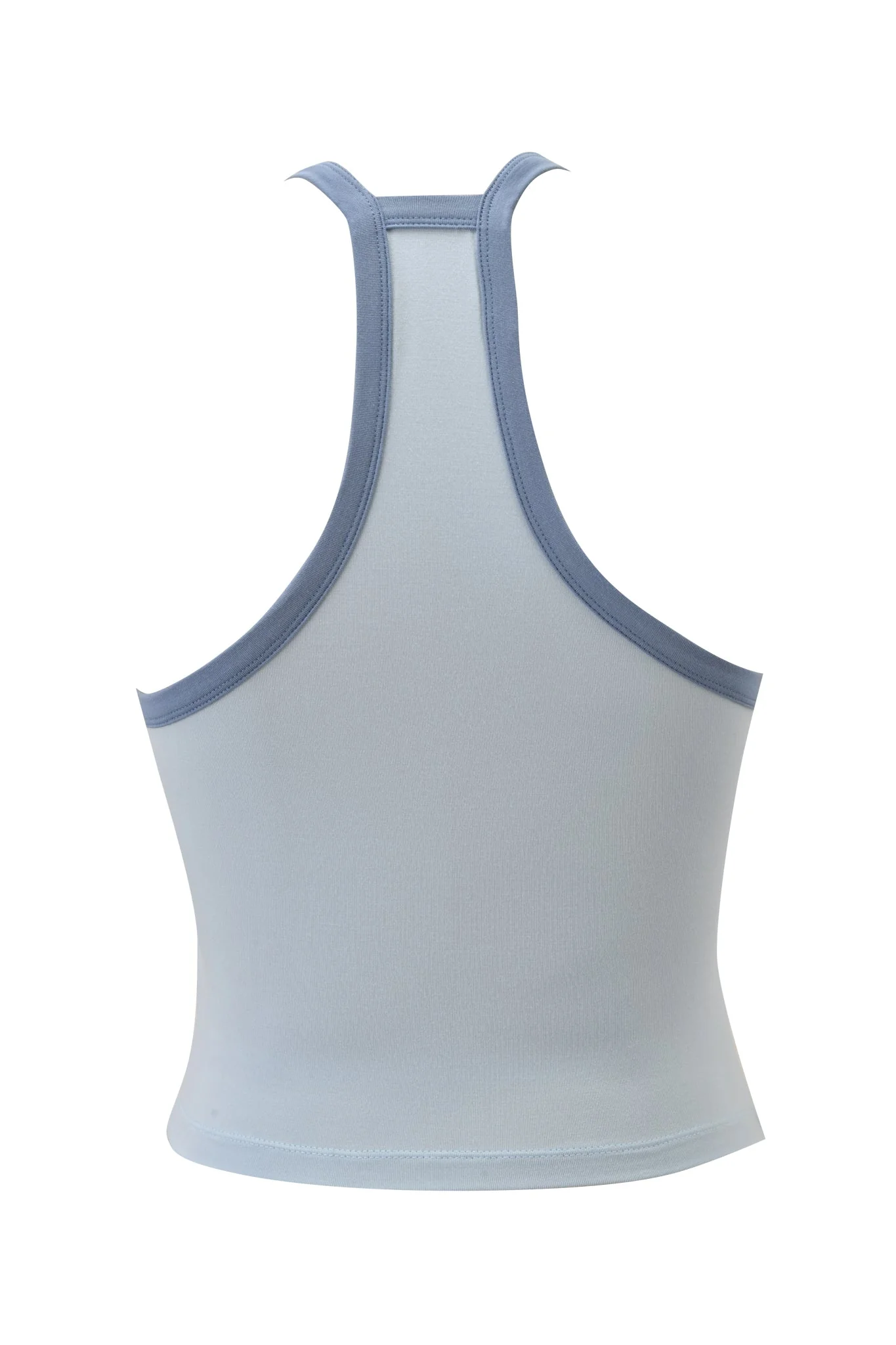 BLARE V-NECK TANK - TWO TONE POWDER BLUE - Image 8