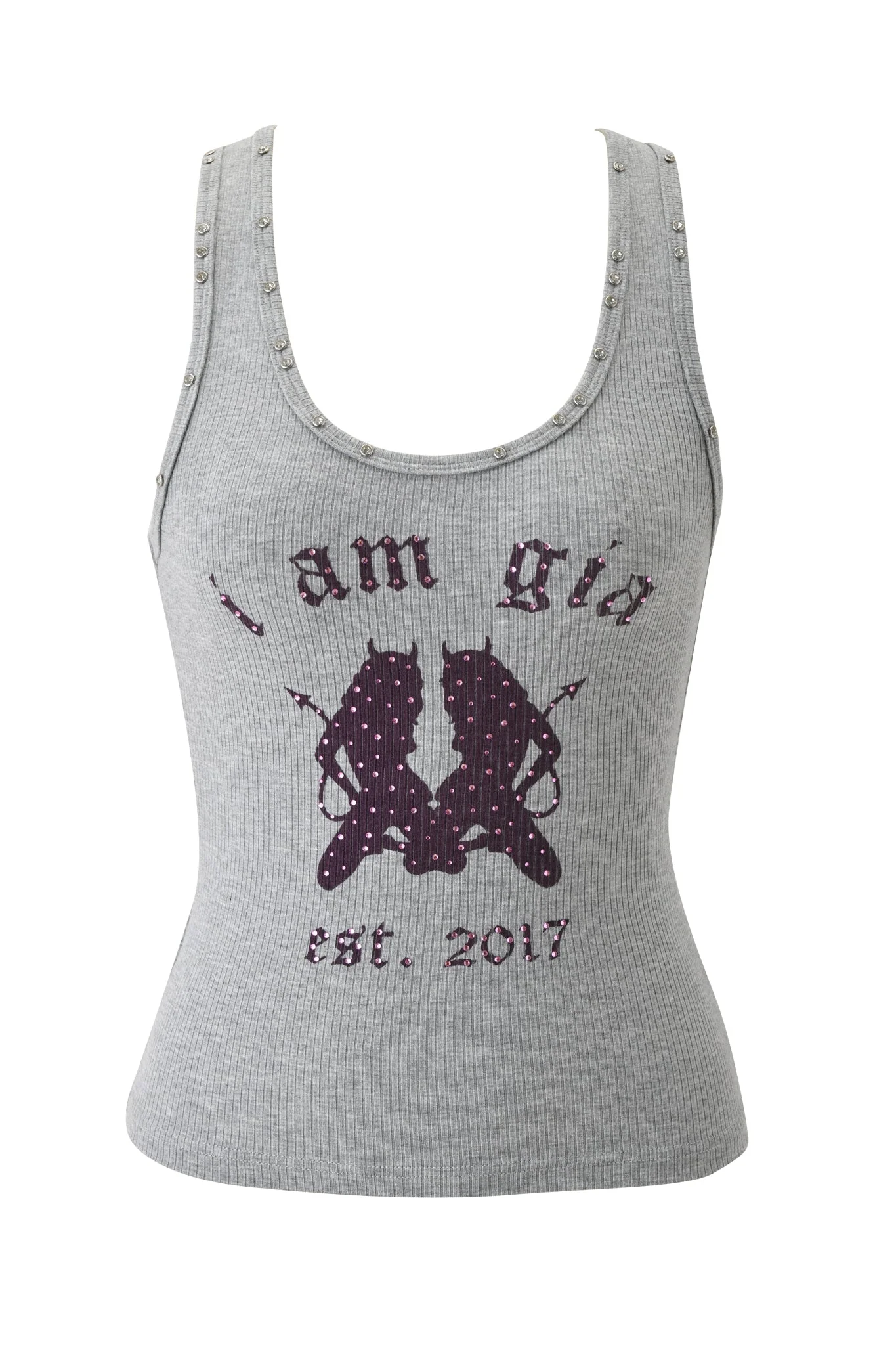 INA TANK - HEATHER GREY - Image 6