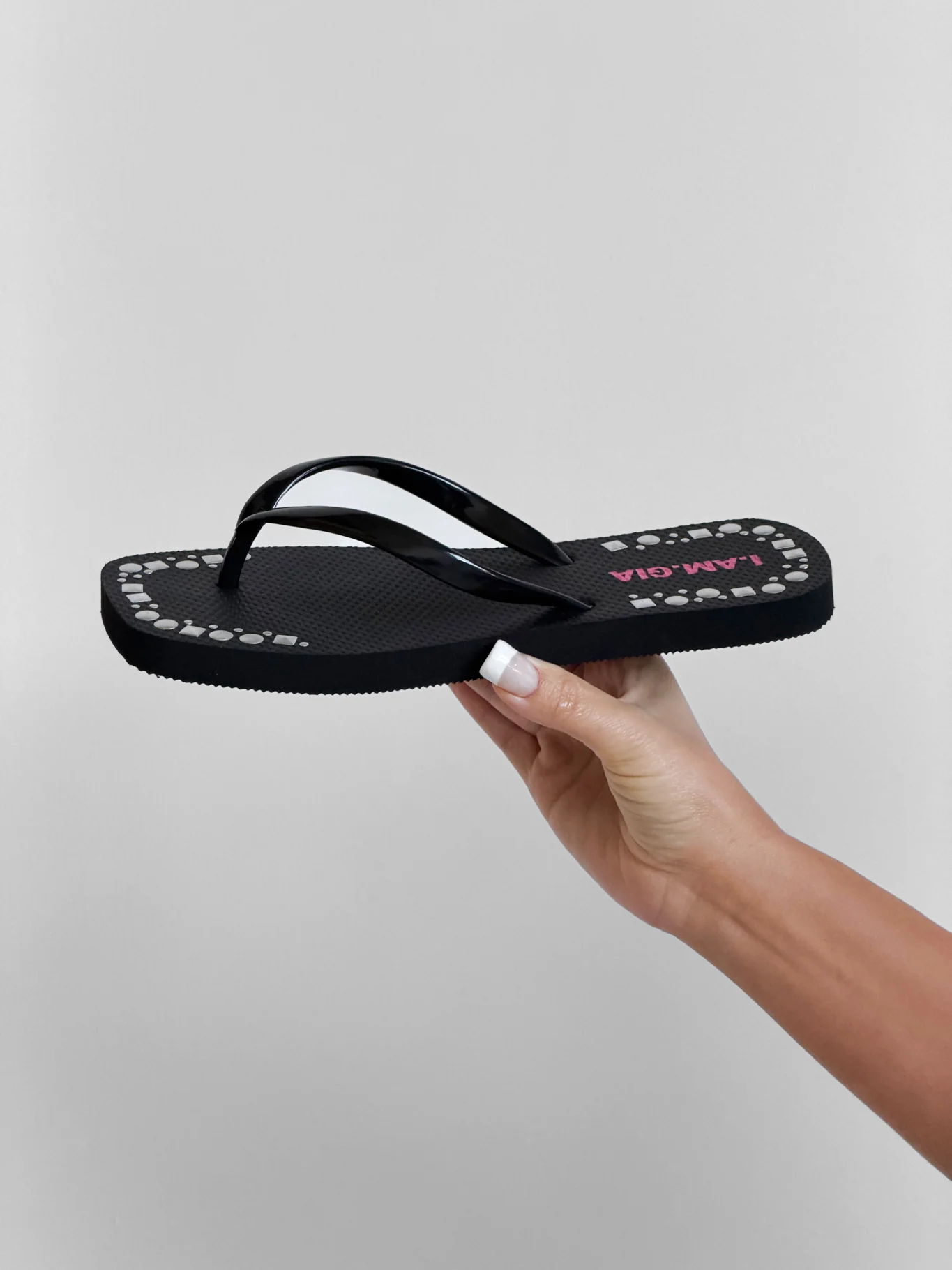 INKA STUDDED FLIP FLOP - BLACK - Image 4