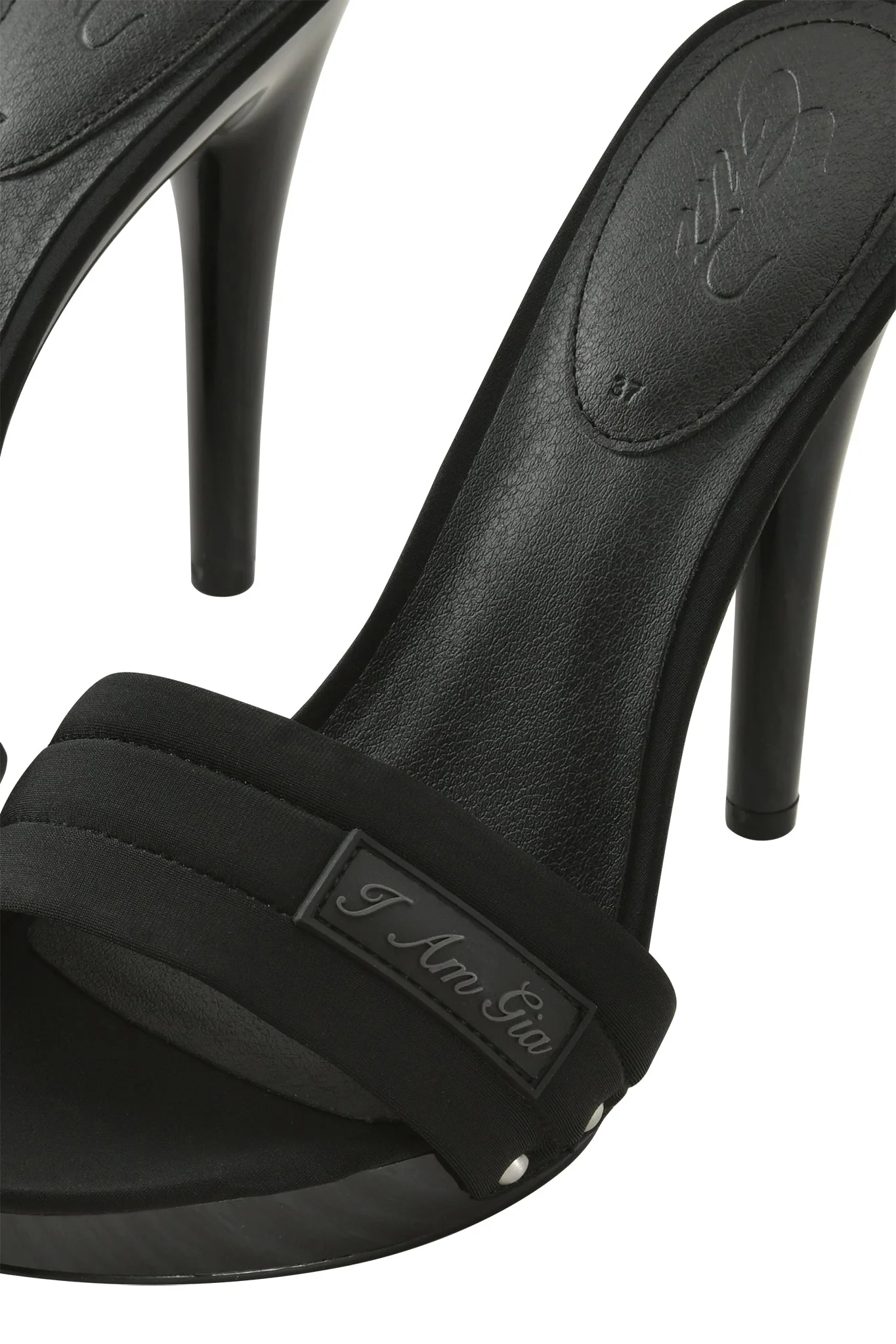 NICKY HEEL - BLACK NEOPRENE - Image 6