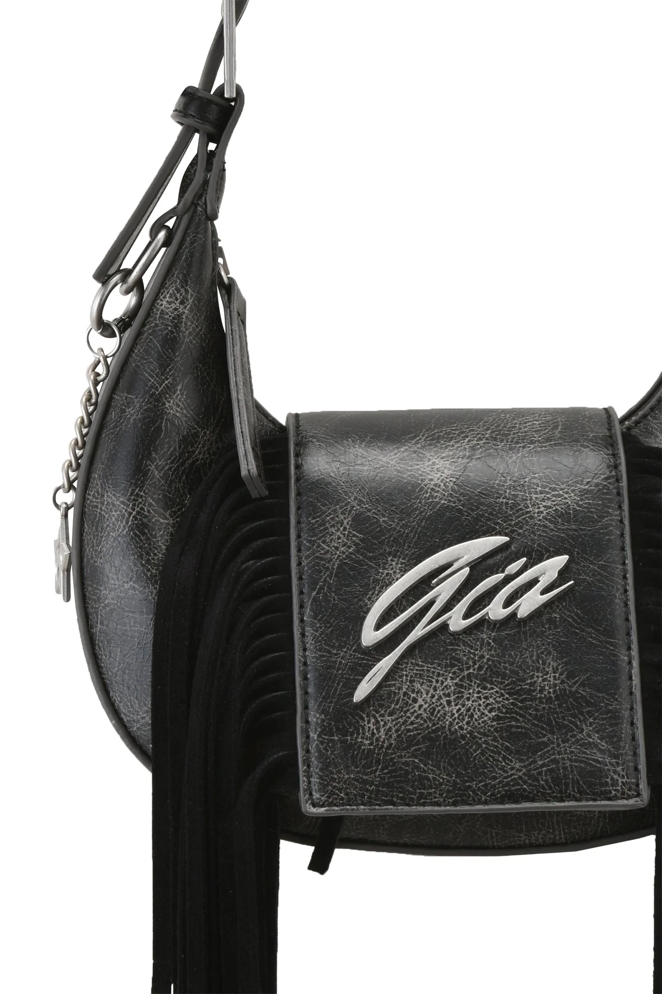 TIA BAG - BLACK FRINGE - Image 7